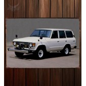 Металлическая табличка Toyota Land Cruiser 60 Wagon JP-spec (HJ60V)